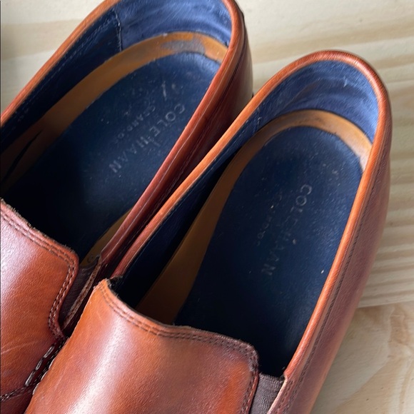 Cole Haan Brown Leather Slip-On Loafers Classic Design - Picture 8 of 16